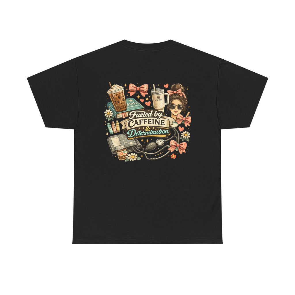 Caffeine & Determination Heavy Cotton Tee