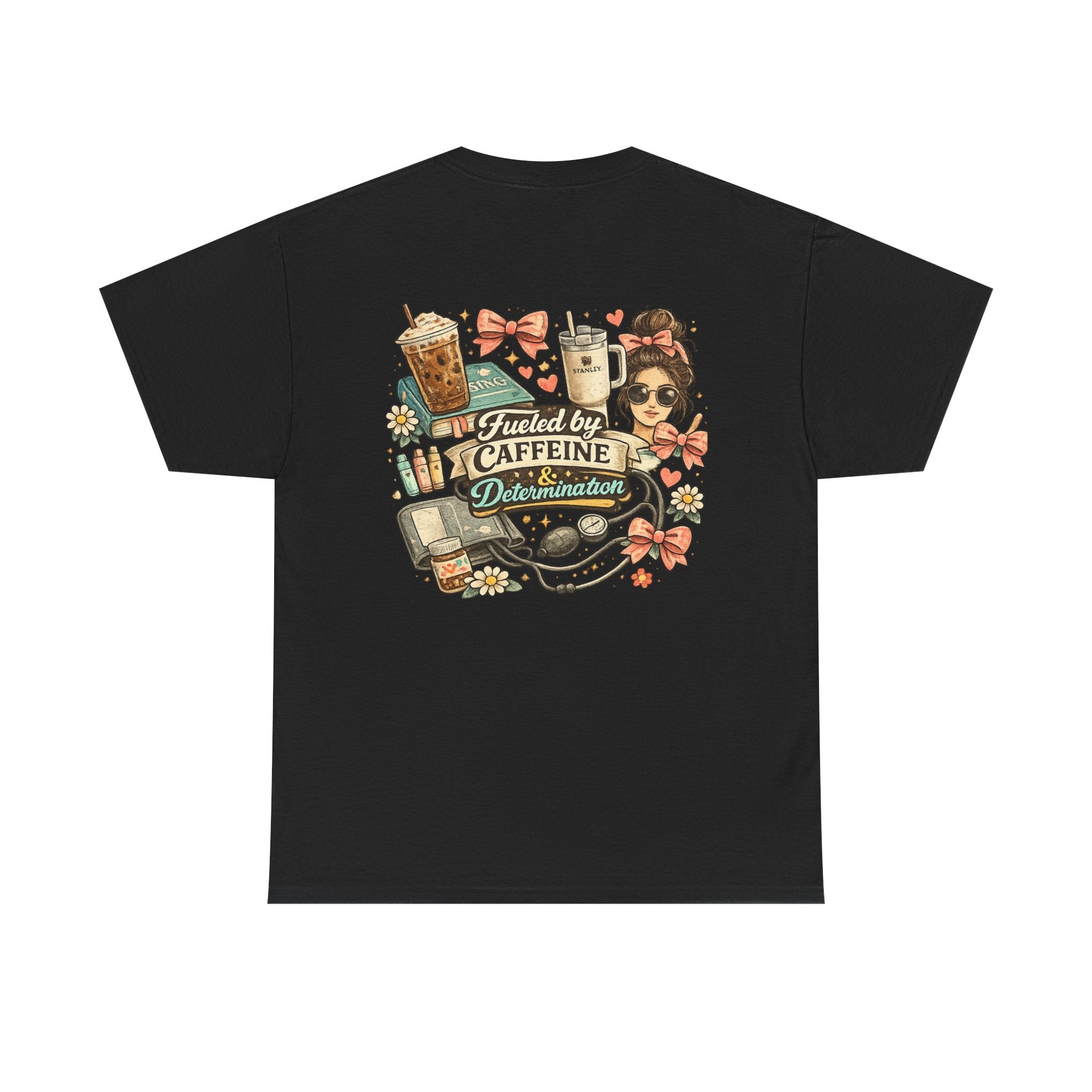 Caffeine & Determination Heavy Cotton Tee