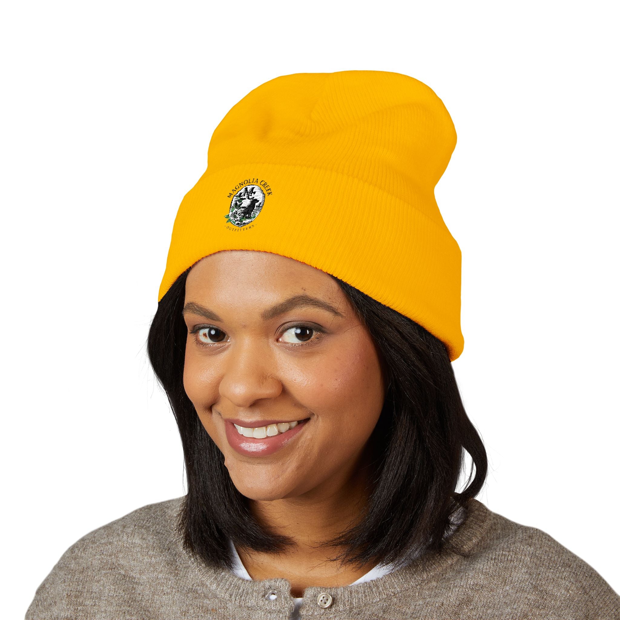Classic Magnolia Creek Cuffed Beanie (Embroidery)