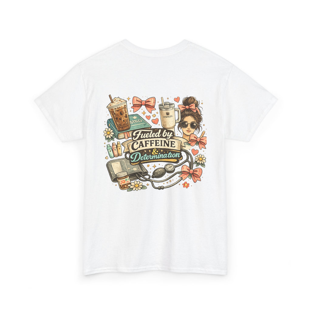 Caffeine & Determination Heavy Cotton Tee