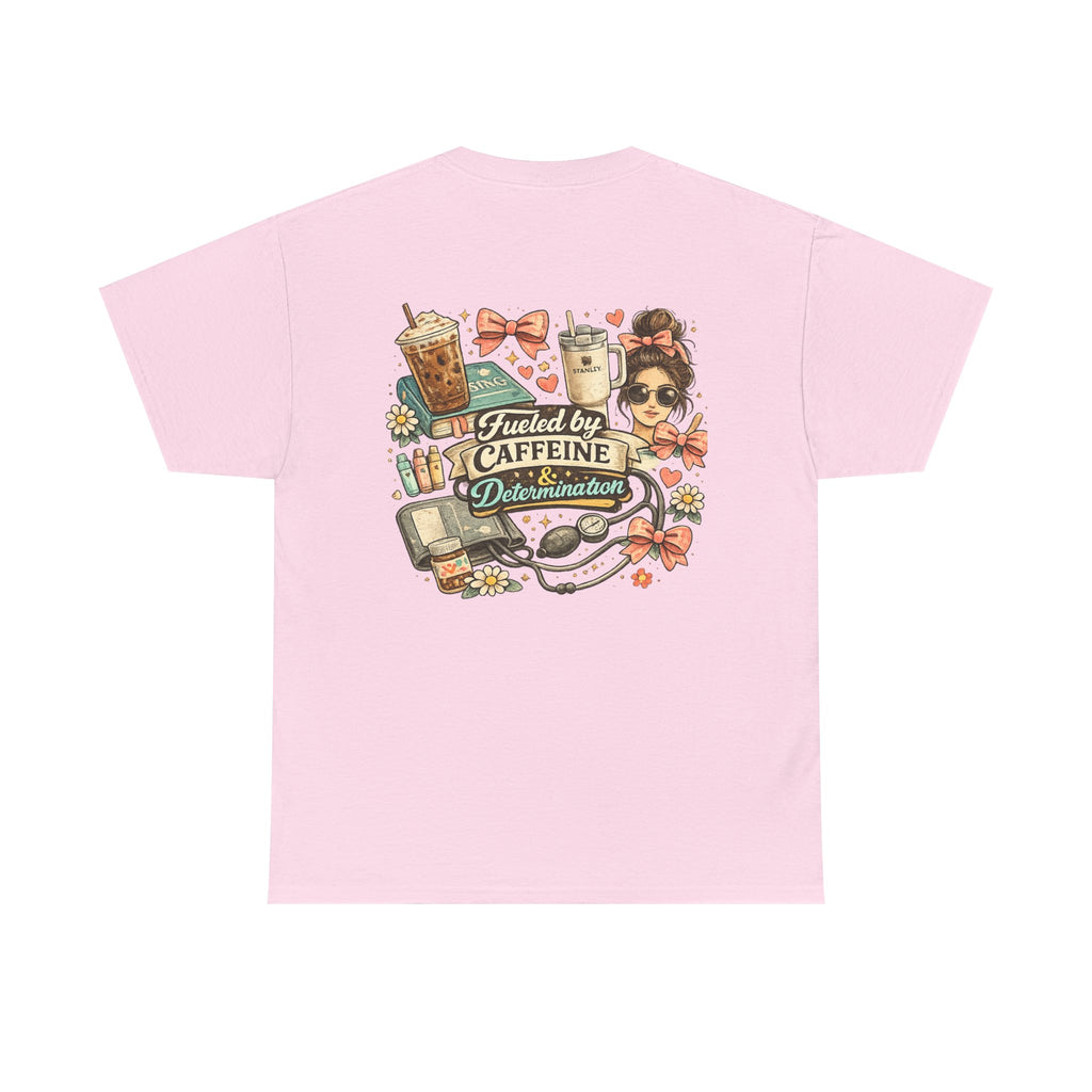 Caffeine & Determination Heavy Cotton Tee