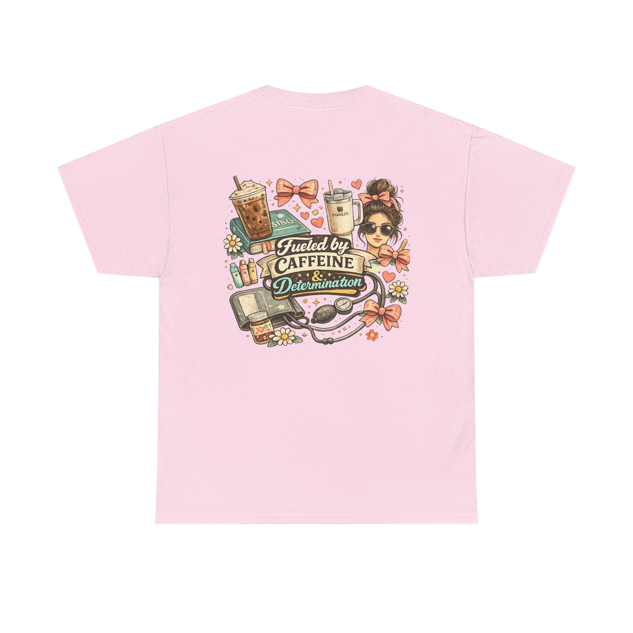 Caffeine & Determination Heavy Cotton Tee