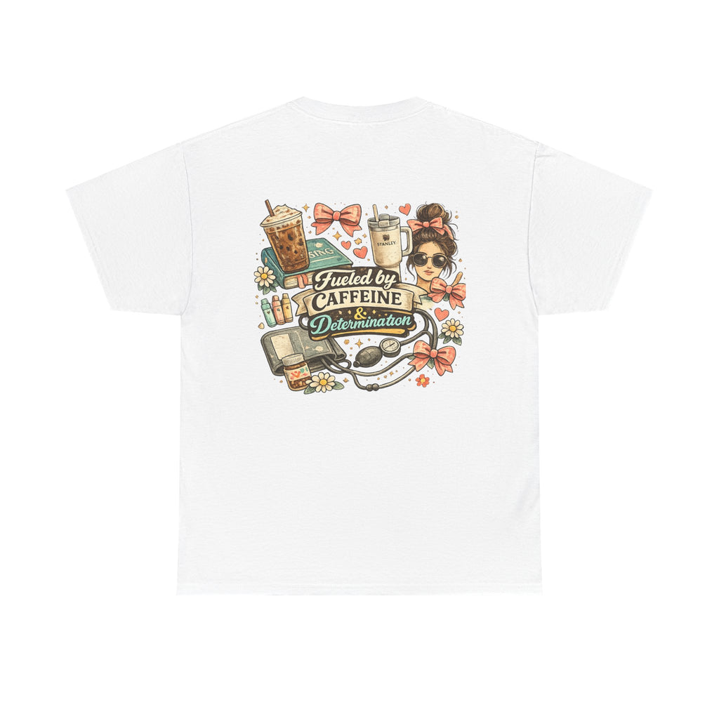 Caffeine & Determination Heavy Cotton Tee
