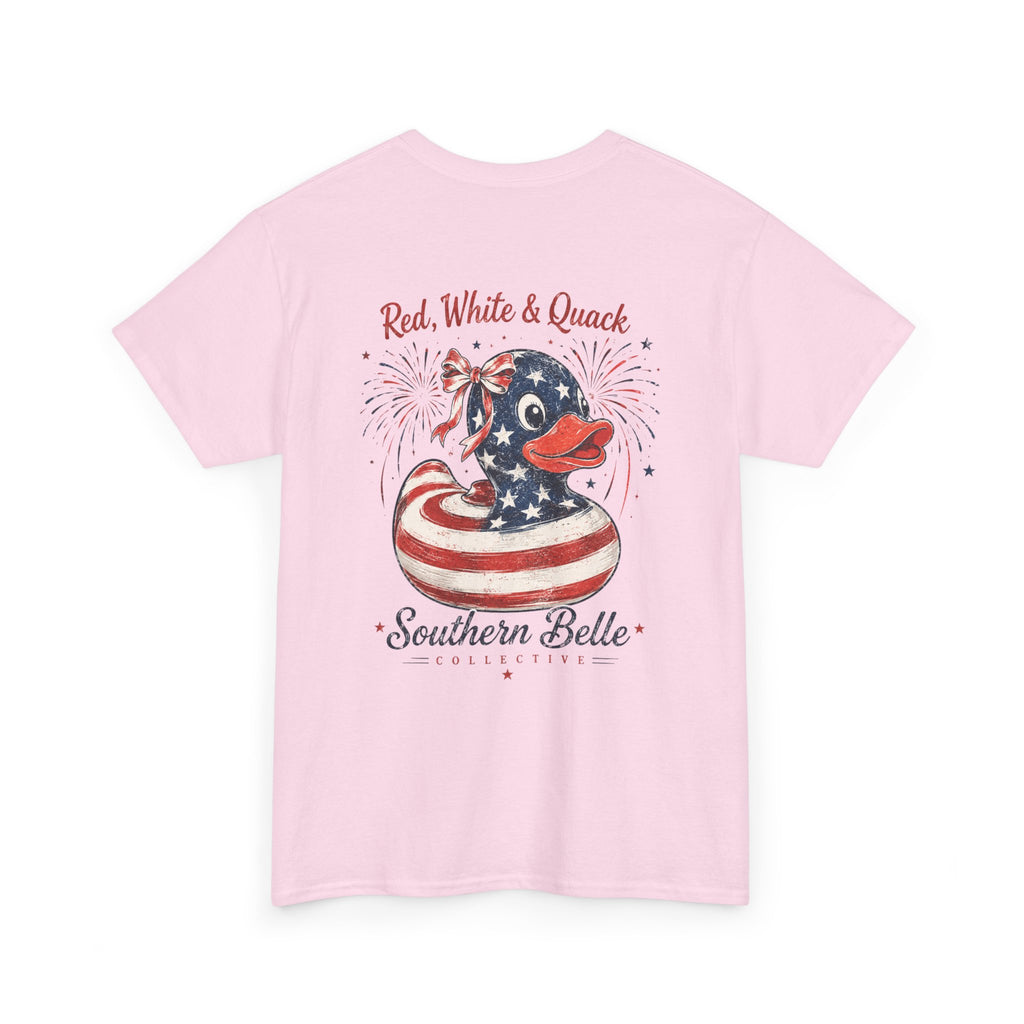 Red White & Quack Heavy Cotton Tee