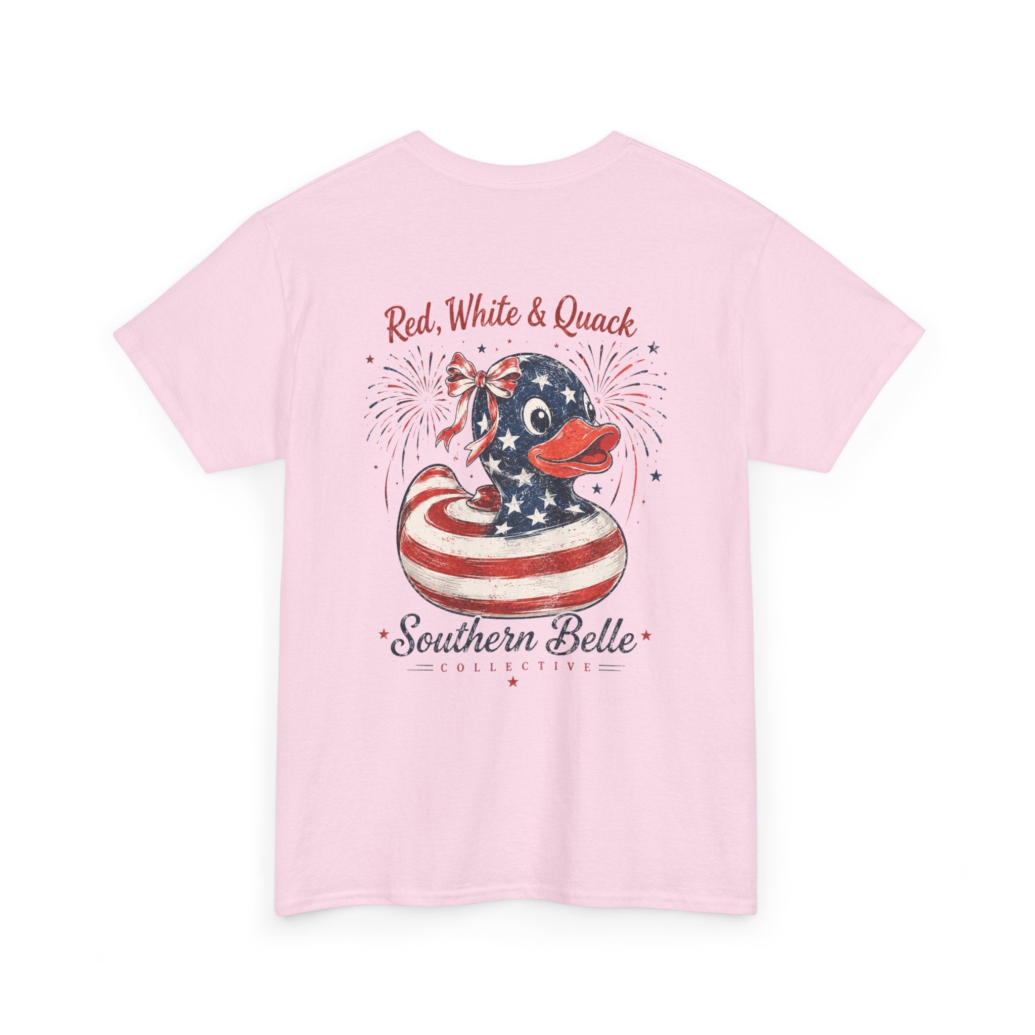 Red White & Quack Heavy Cotton Tee