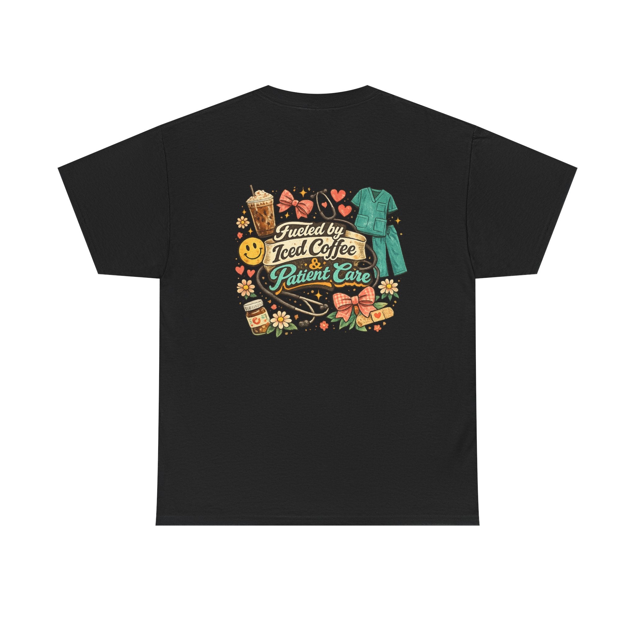 Fueled By Coffee and Care Heavy Cotton Tee