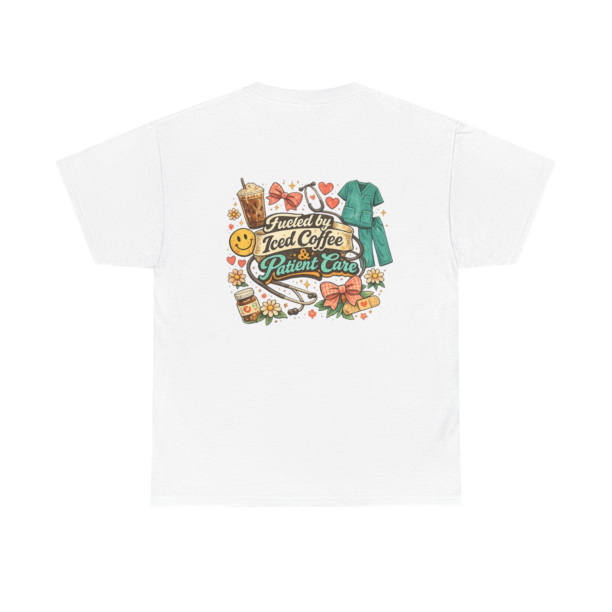 Fueled By Coffee and Care Heavy Cotton Tee