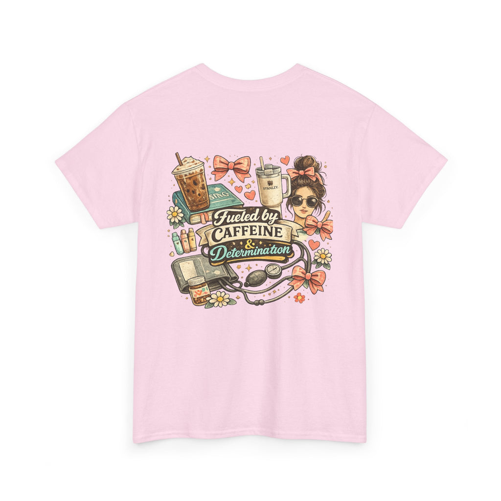 Caffeine & Determination Heavy Cotton Tee