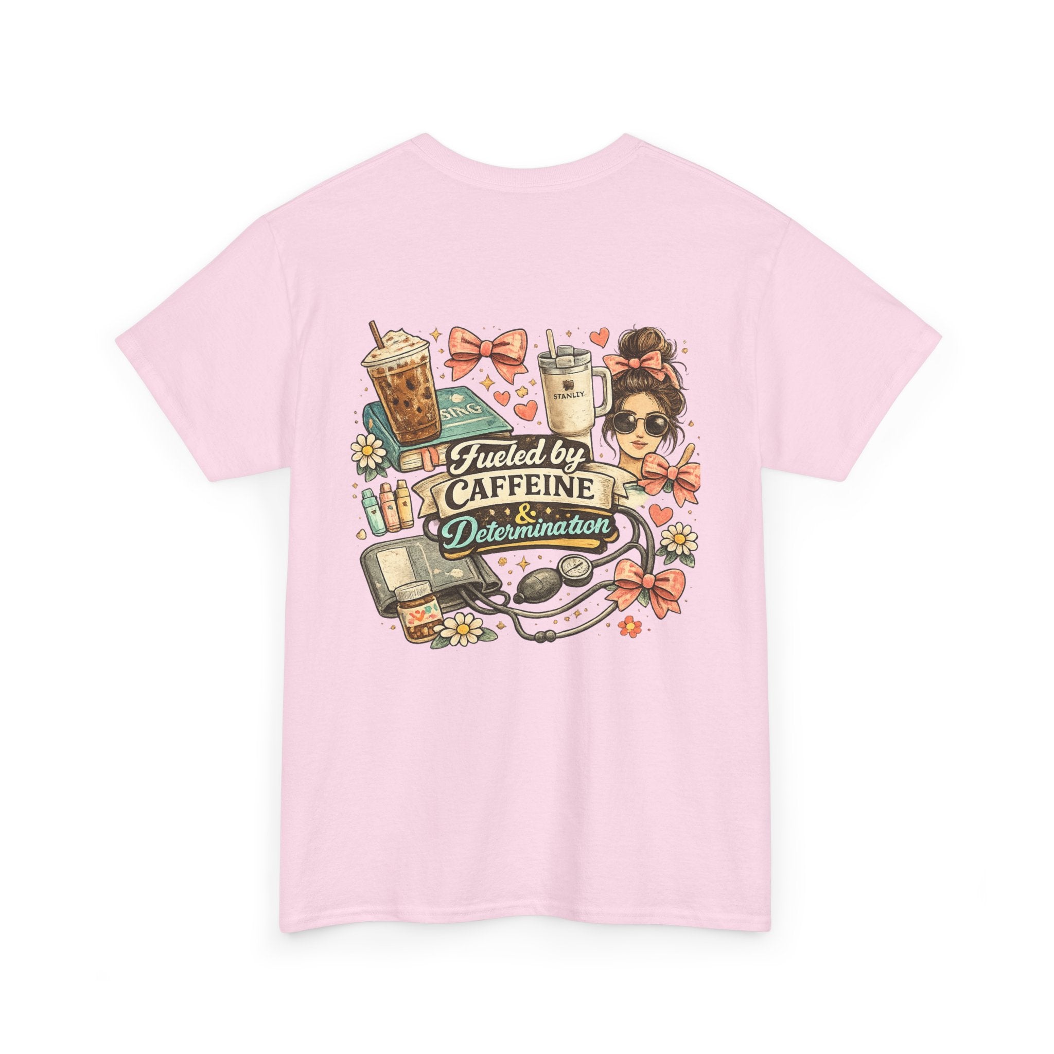 Caffeine & Determination Heavy Cotton Tee
