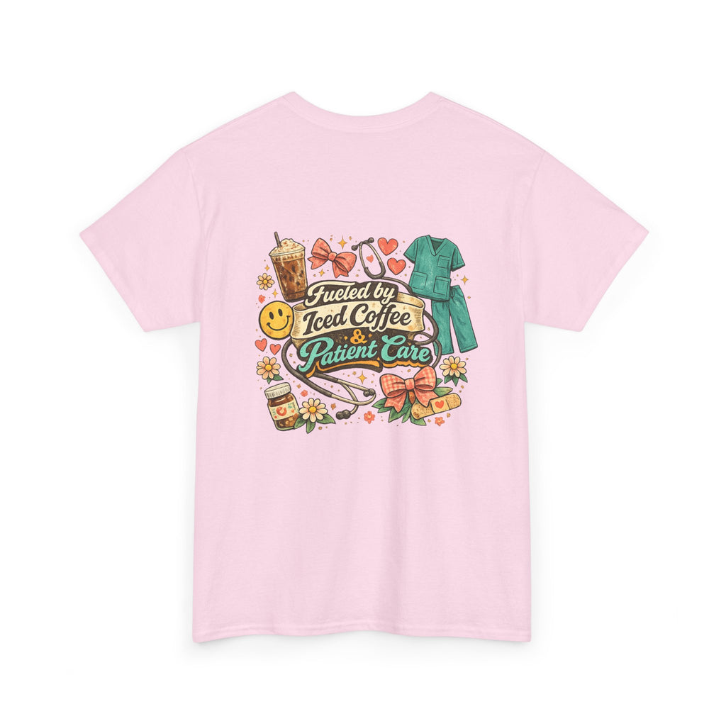 Fueled By Coffee and Care Heavy Cotton Tee