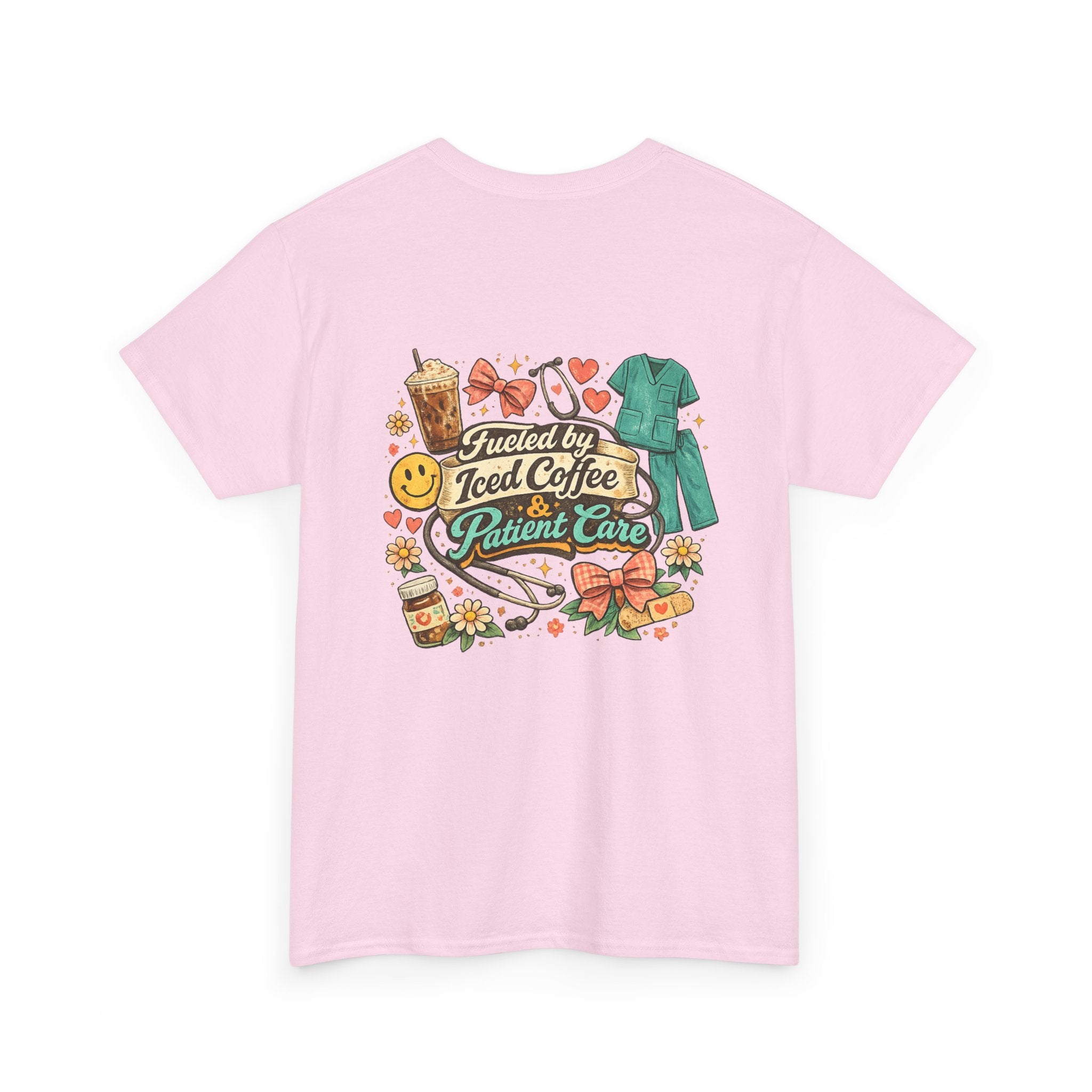 Fueled By Coffee and Care Heavy Cotton Tee