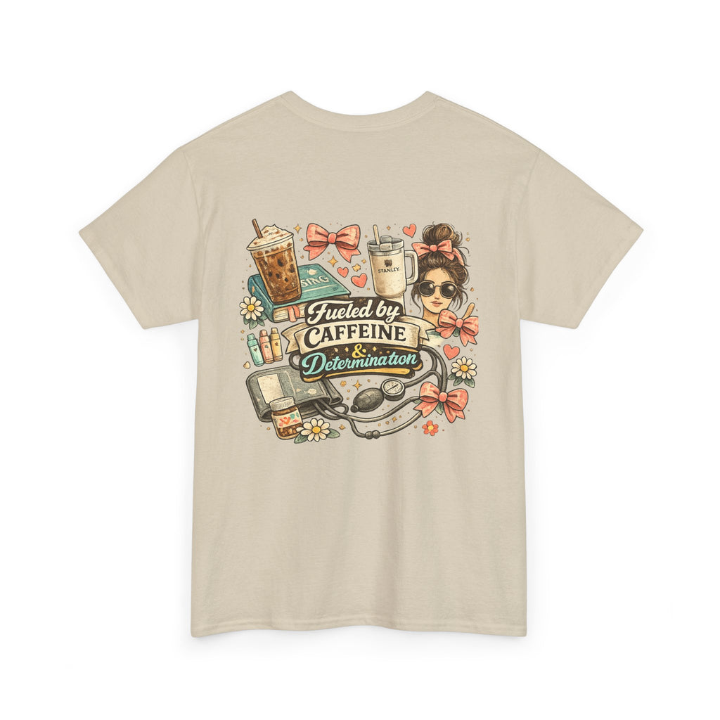 Caffeine & Determination Heavy Cotton Tee
