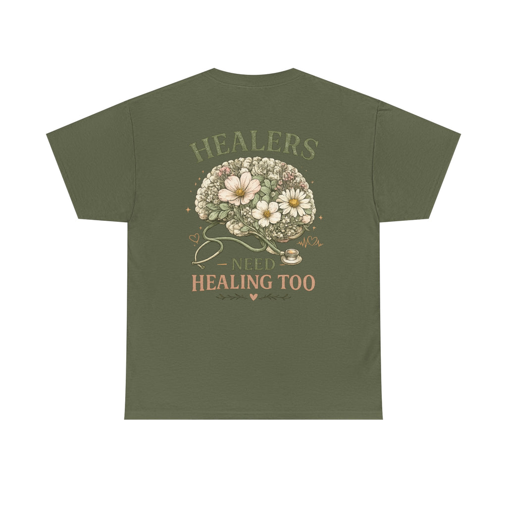 Healers Need Healing Heavy Cotton Tee