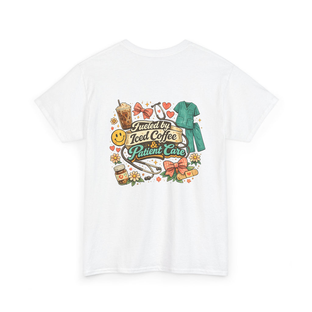 Fueled By Coffee and Care Heavy Cotton Tee