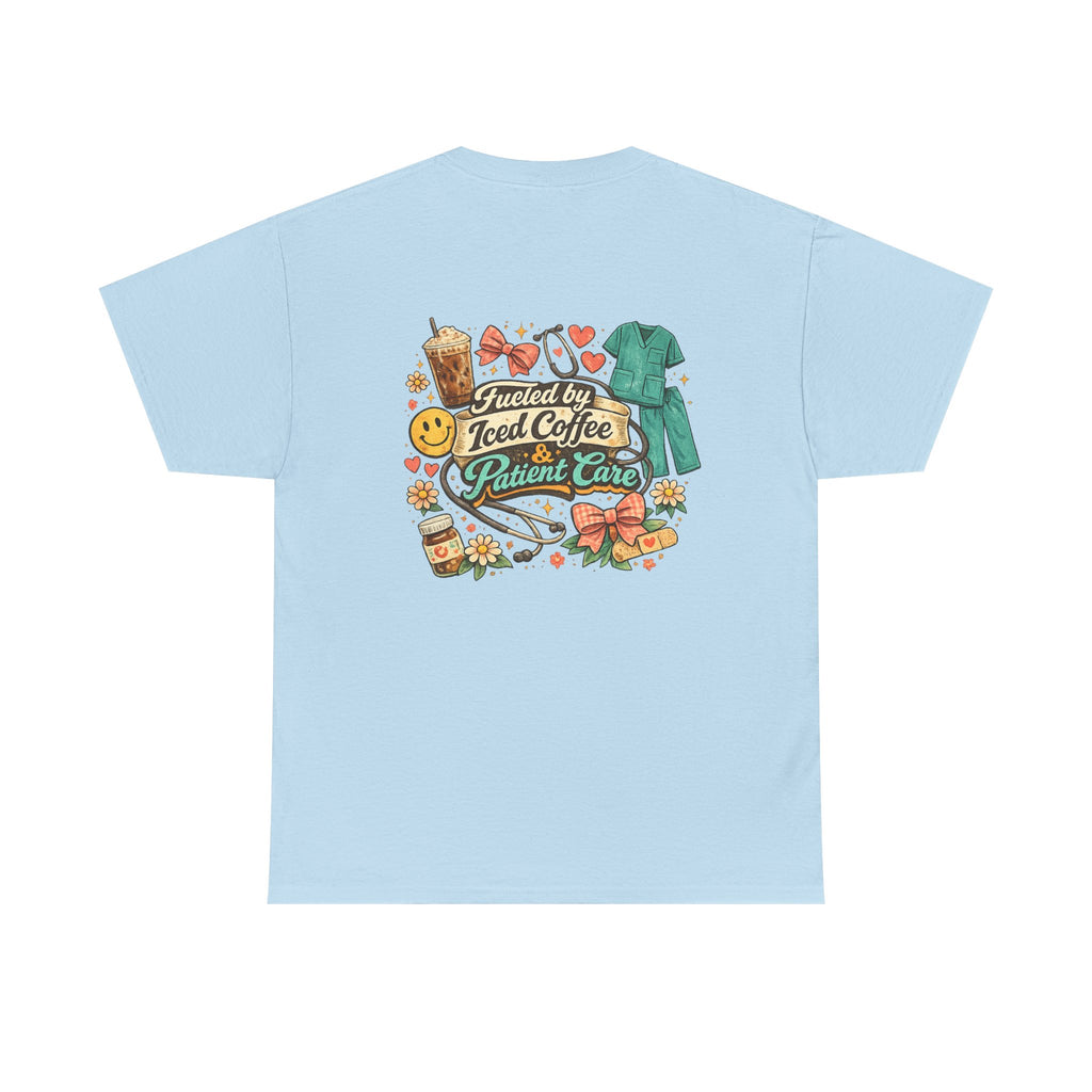 Fueled By Coffee and Care Heavy Cotton Tee