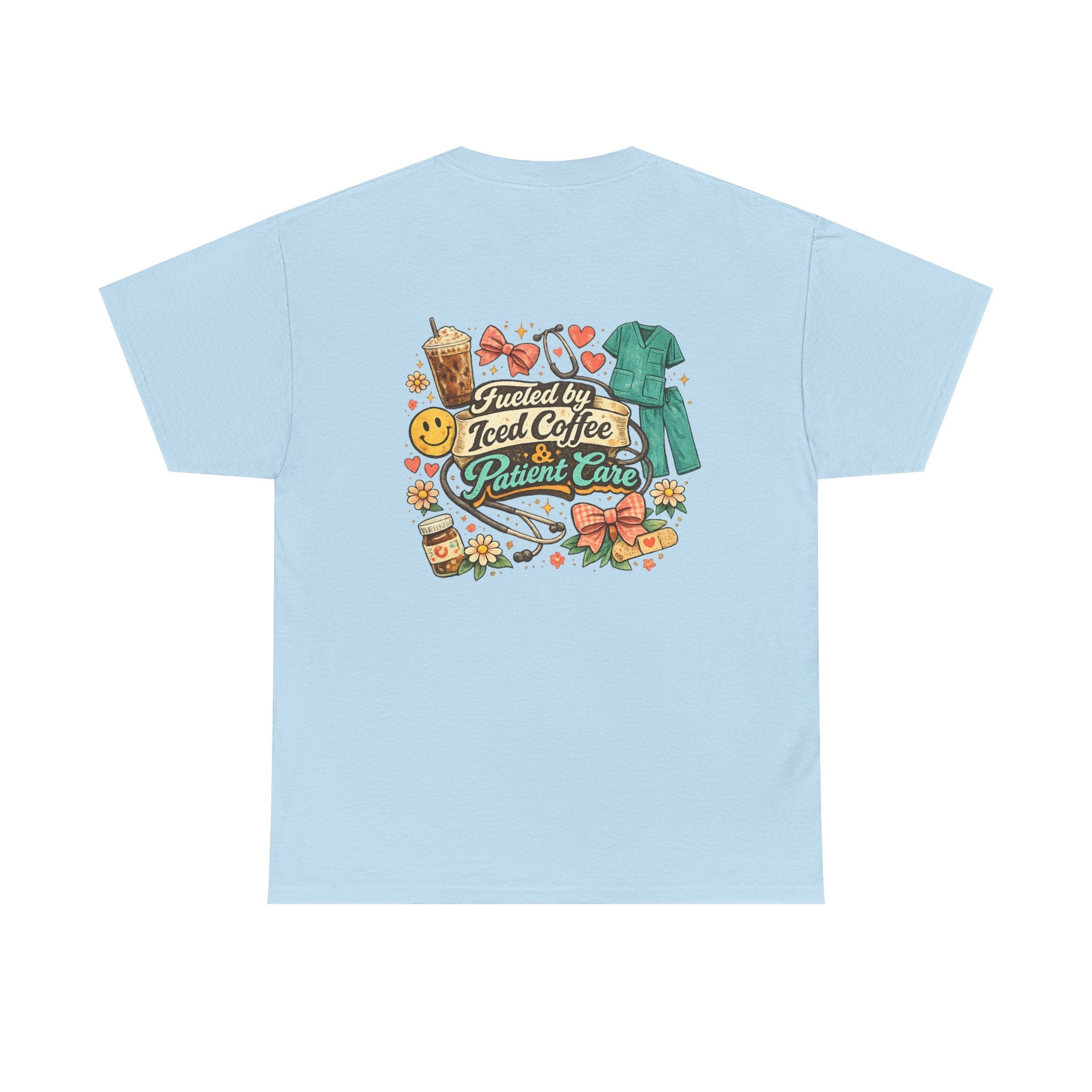 Fueled By Coffee and Care Heavy Cotton Tee