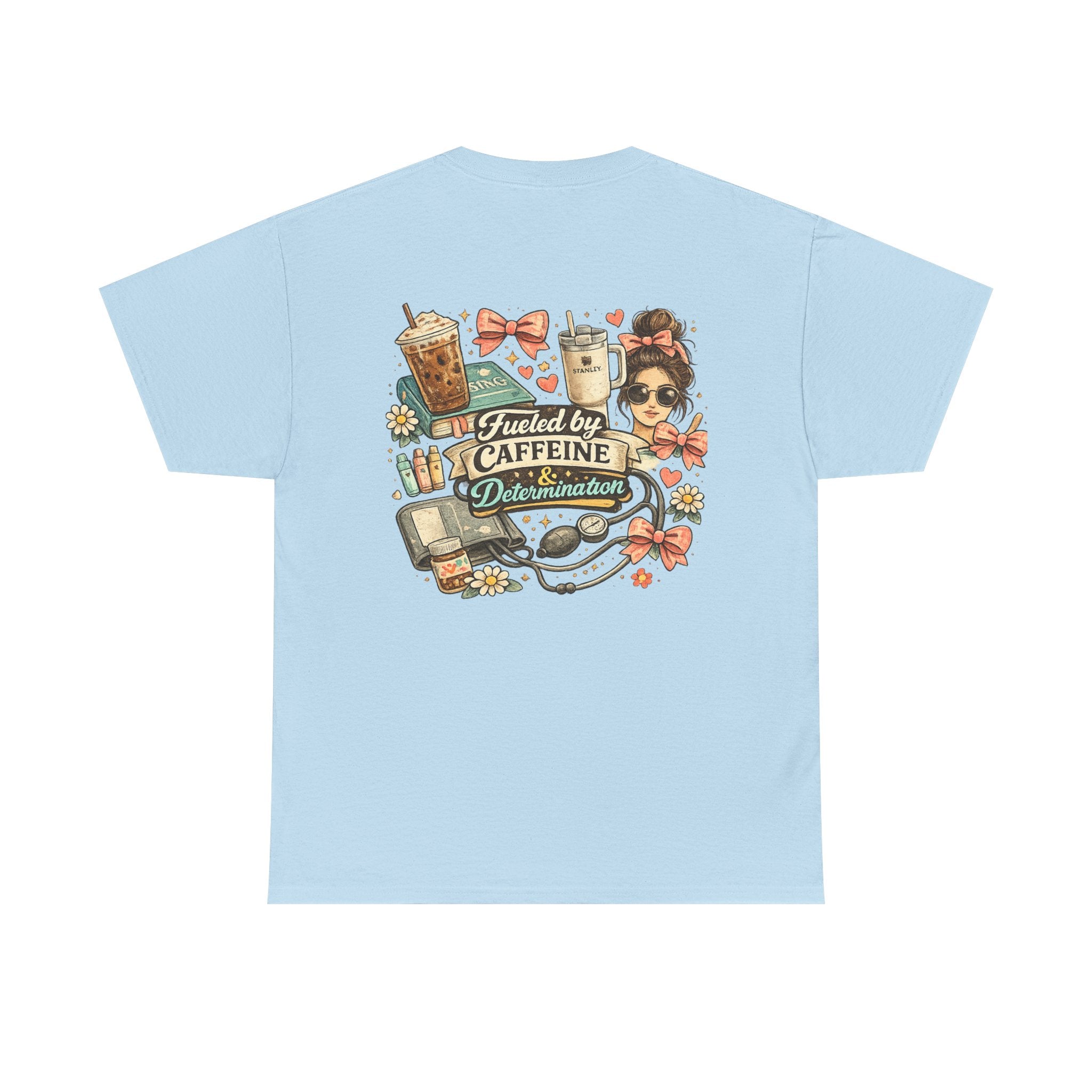 Caffeine & Determination Heavy Cotton Tee