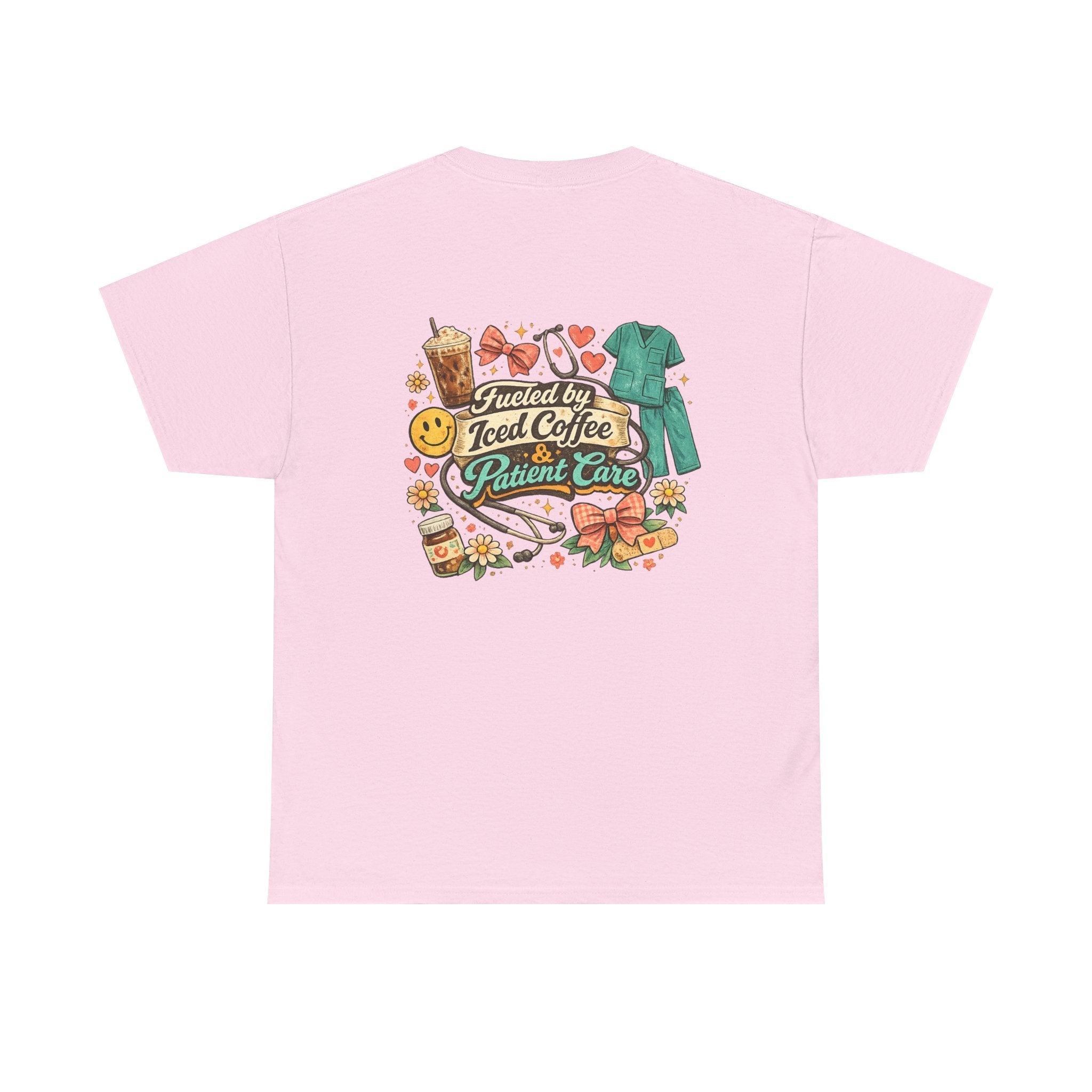 Fueled By Coffee and Care Heavy Cotton Tee