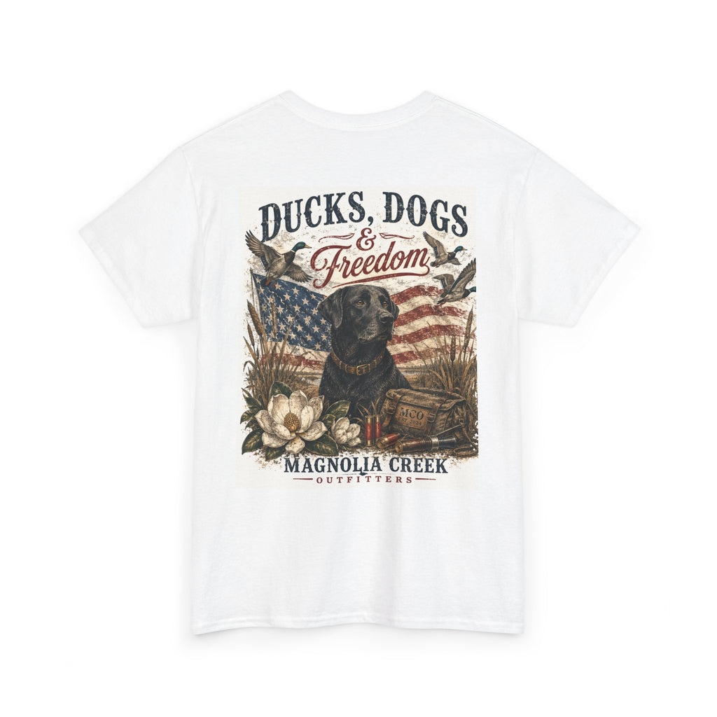 Duck Dogs and Freedom Heavy Cotton Tee